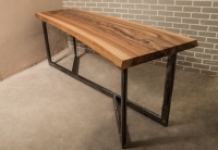 Деревянный обеденный стол на металлическом основании «НИКОЛЬ»